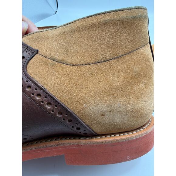 Mark McNairy Chukka Boot Tan Suede Brown Leather Mens 8753CS Size 12 No Box main image 13